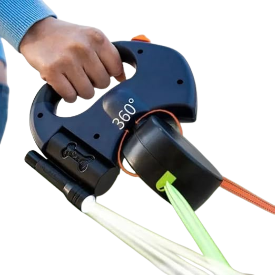 Correa Doble LED para dos mascotas