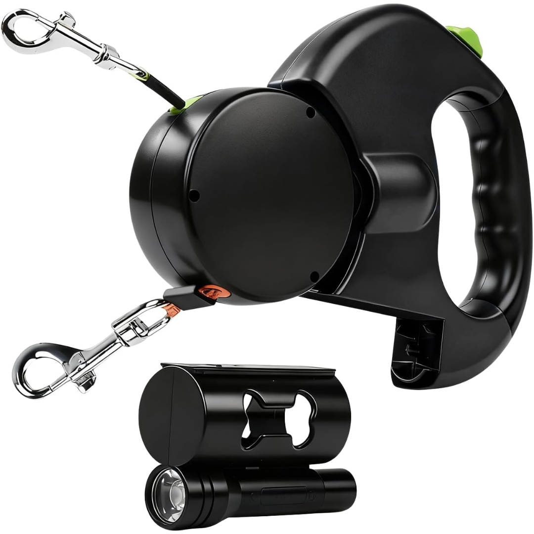 Correa Doble LED para dos mascotas